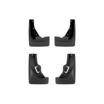 WeatherTech Custom No Drill Splash Guard MudFlaps compatible with 2022-2025 Nissan Pathfinder, Front & Rear Set - Black