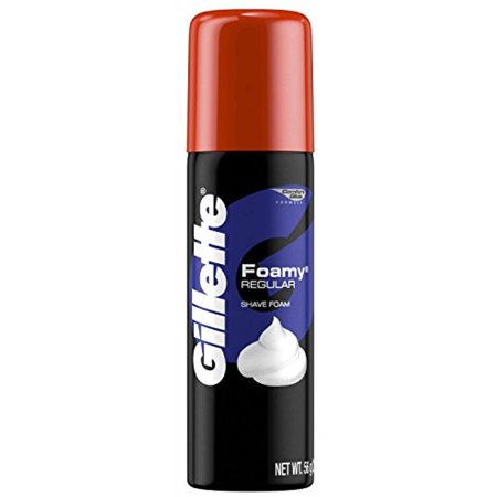 Gillette Foamy Regular Shaving Foam, 2 Oz