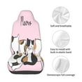 thumbnail image 4 of Wukai Cute Cats Full Set Car Seat Covers with Soft Padding Universal Auto Front Seats Protector and Cushion Mat, 4 of 5