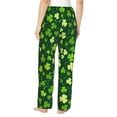 thumbnail image 3 of Sigee Happy St. Patrick's day Print Women's Soft Pajama Pants - Breathable and Comfortable Lounge Sleep Bottoms with Elastic Waistband and Pockets-, 3 of 9