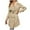 Khaki, variant on WCMZJ Women's Double Breasted Trench Coats Mid-Length Belted Overcoat Long Dress Jacket with Pockets Classic Lapel Outerwear Coat Black S