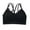 Black Bra for Women, variant on AINIYS Sports Yoga Bra Cross Strap & Stretchy Smocked Back Floral Lace Wide Straps Bralette Breathable Everyday Bras Secure Fit Bra for Women Gray Free Size
