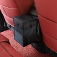 thumbnail image 5 of Bote de basura para automóvil, bolsa de basura para automóvil con tapa colgante con bolsillos de almacenamiento, contenedor de basura para automóvil plegable y portátil, 5 of 5
