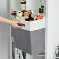 DULLEMELO 13x13 Storage Cubes Baskets 4 Pack Fabric Cube Storage Bins