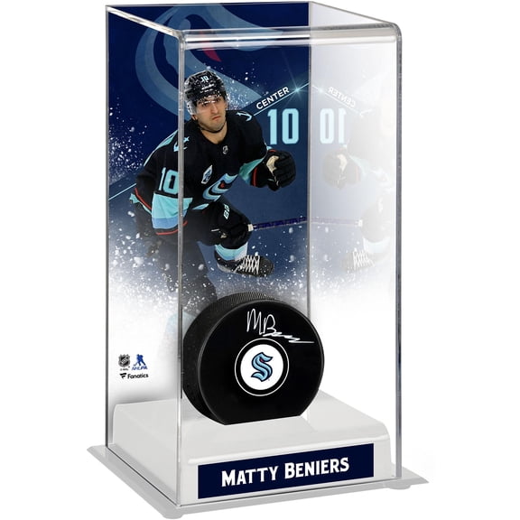 Matty Beniers Seattle Kraken Deluxe Tall Hockey Puck Case