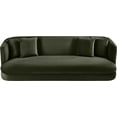 thumbnail image 4 of Meridian Furniture Alder Green Velvet Sofa, 4 of 17
