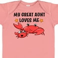 thumbnail image 4 of Inktastic My Great Aunt Loves Me- Cute Crab Family Boys or Girls Baby Bodysuit, 4 of 5