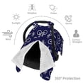thumbnail image 6 of Yiaed Bicycle1 Print Baby Car Seat Canopy Carrier Cover, Breathable Nursing Cover for Breastfeeding,Multi-Use Infant Carseat Stroller Cover, 6 of 7