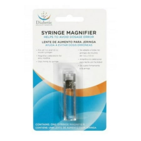 Flents Syring Magnifier - Fits All 1cc and 1/2cc Insulin Syringes