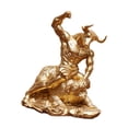 thumbnail image 1 of Estatua de pelea de oso toro, decoración de escritorio, obra de arte coleccionable, centro de mesa de resina, 1 of 9