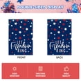 thumbnail image 5 of Sm:)e Fireworks Let Freedom Ring Fourth of July Garden Flag 12x18 Inch, Double Sided, Blue, 5 of 8