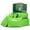 Green, variant on Set of 6 Packing Cubes, Travel Luggage Organizer - 3 Travel Cubes + 3 Pouches (Black)