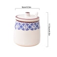 thumbnail image 3 of Blue Flower Pattern Sugar Bowl With Lid And Spoon, 430ml(15oz)ceramic Sugar Storage Jar, Porcelain Sugar Pot, For Coffee Bar, Restaurant, Home-Blue1-1set, 3 of 6