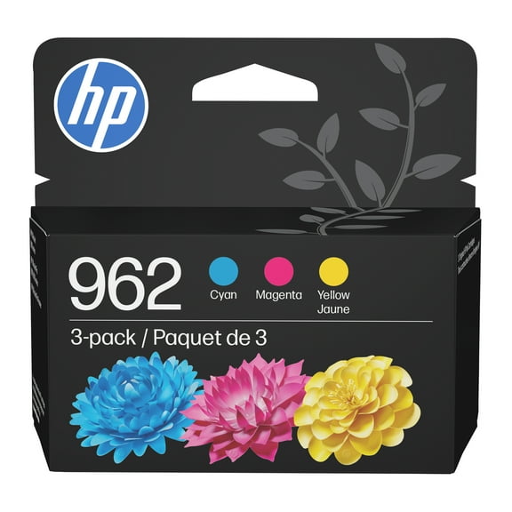 HP 962 Cyan/Magenta/Yellow Ink Cartridge 3-pack