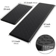 thumbnail image 6 of AWLYLNLL Kitchen Mat Cushioned Anti Fatigue Rug 17.3"x29.5" Waterproof, Non Slip, Standing and Comfort Desk/Floor Mats for House Sink Office (Black), 6 of 9