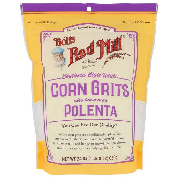 Bob's Red Mill - Grits White Corn - Case Of 4 - 24 Oz