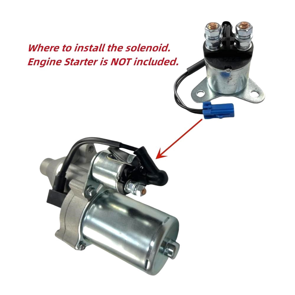 POWER PRODUCTS Engine Starter Solenoid with bolts- Compatible Replacement for PREDATOR Open Frame Inverter Generators 8750W Surge / 7000W Running (SKU# 71340, 59190)