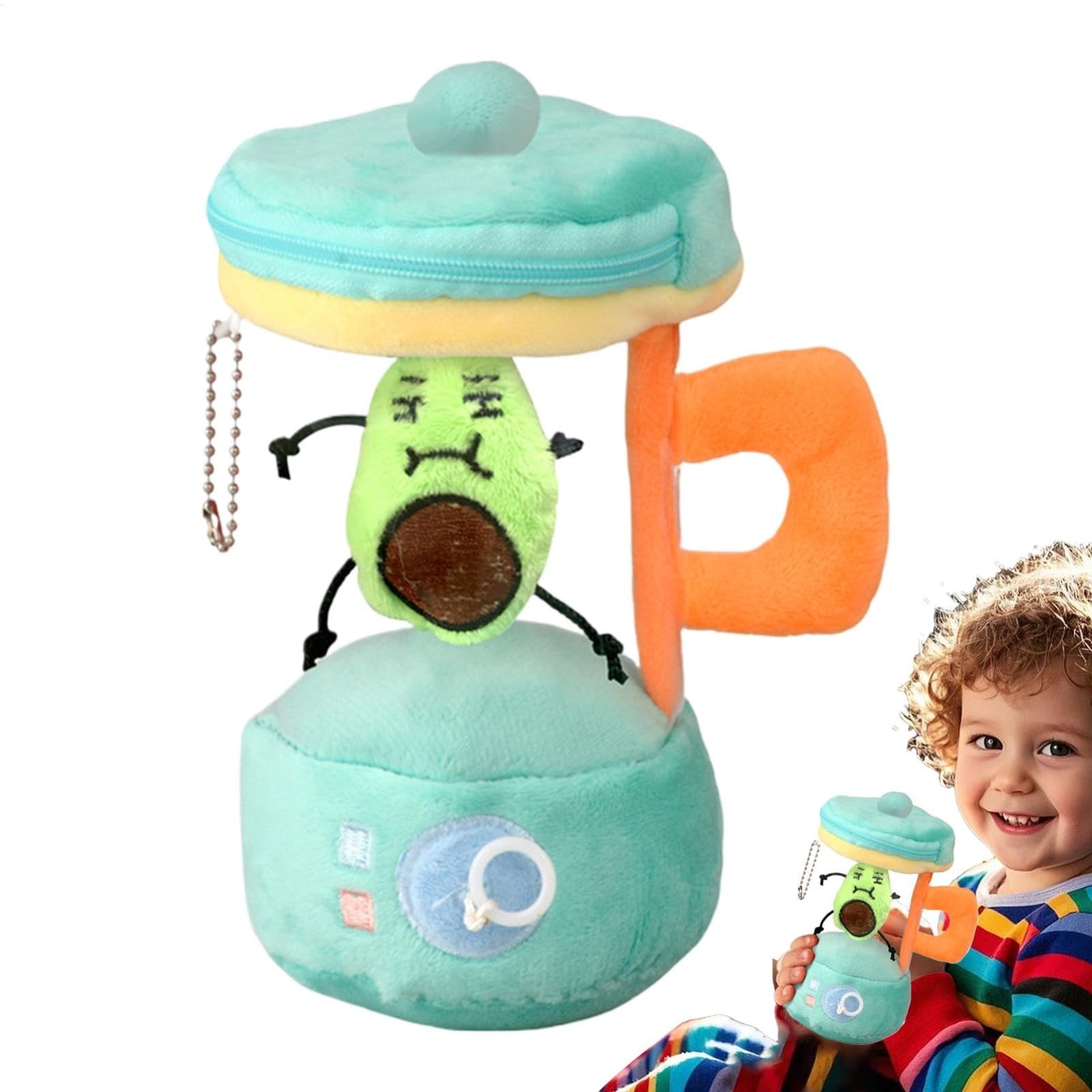 Carrot Blender Plush Toy, Spinning Carrots in a Blenders Stuffy with