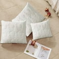 thumbnail image 3 of 2PCS Christmas Pillow Covers 18x18 Inch Christmas Tree Snowflake Shaped Throw Pillow Covers White Soft Plush Pillow Case for Couch Sofa Holiday Winter Home Decor, 3 of 5