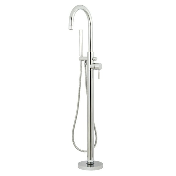 Kingston Brass KS8151DL Concord Freestanding Tub Faucet with Hand Shower, Polished Chrome