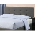 thumbnail image 3 of Queen Bed Frame: Grey Polyfiber Tufted Headboard with Storage Drawers, Modern Bedroom Furniture, Solid Wood Frame, 60x80in, No Box Spring Needed, 3 of 8