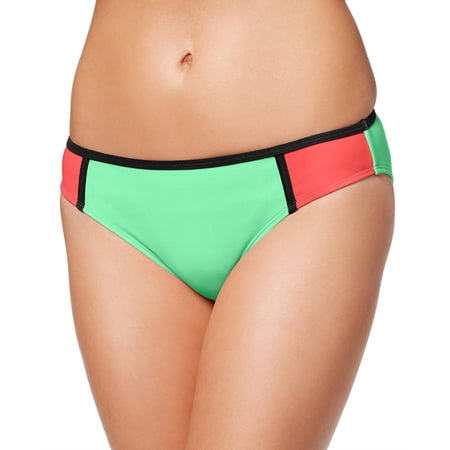California Waves Women s Colorblocked Hipster Bikini Bottom Swimsuit  Mint  XL