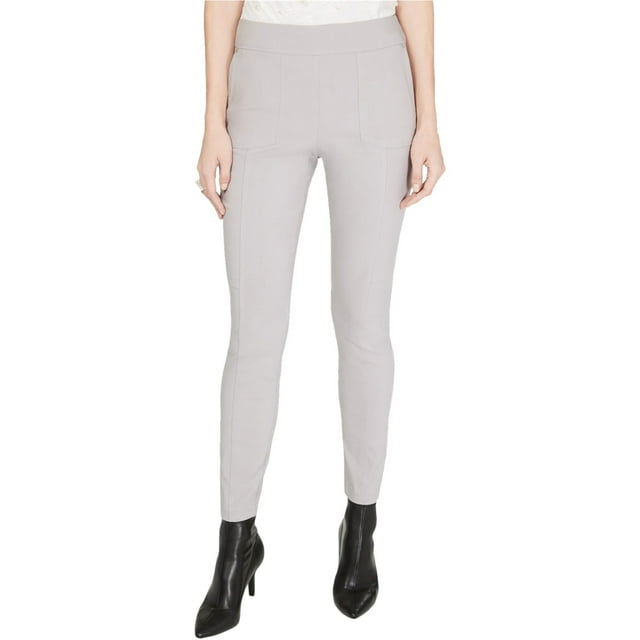 I.N.C Pantalon Décontracté Skinny pour Femmes, Gris, 0