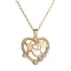 thumbnail image 2 of Collar para mujer, joyería para mujer, collar con colgante de cristal en forma de corazón, joyería para el Día de la Madre, collar para mamá, 2 of 5