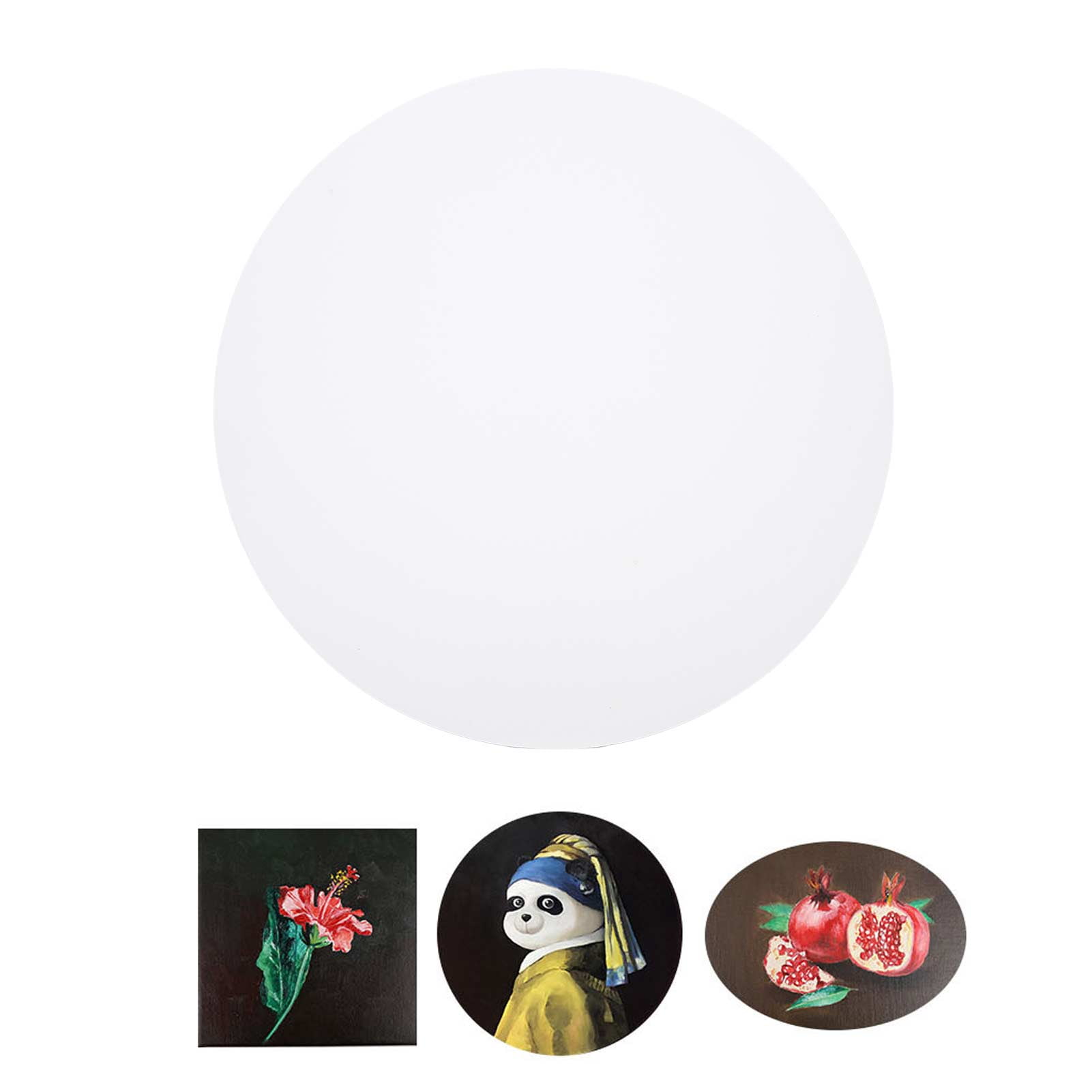 EOTVIA Large Canvas,Round Canvas,40cm Round Canvas Professional 4 Layer  Structure Cotton Circle Canvas Board For Painting Acrylic Pouring Oil Paint  