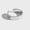 Silver, variant on 925 Sterling Silver Plain Band Above Knuckle Midi Pinkie Open Ring F0328-Silver-F - US 3