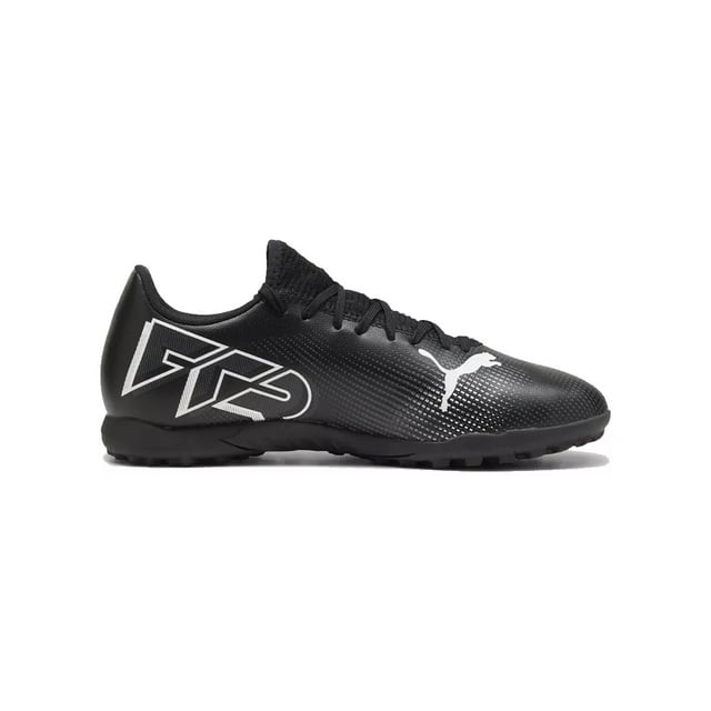 Tenis Puma Future 7 Play TT Turf Fútbol Negro Blanco Agarre