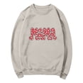 thumbnail image 3 of Craaazy Women's Loose MAMA Letter Print Long Sleeve Round Neck Casual Hoodless Sweatshirts Gifts, 3 of 5
