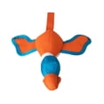 thumbnail image 5 of Chuckit! Flying Duck Sling Fabric Dog Toy, Polyester Fetch Slingshot Toy For Dogs, Flies and Crinkles, Small 14", For Breeds Up To 60 lb, Pack of 1, Orange and Blue, 5 of 6