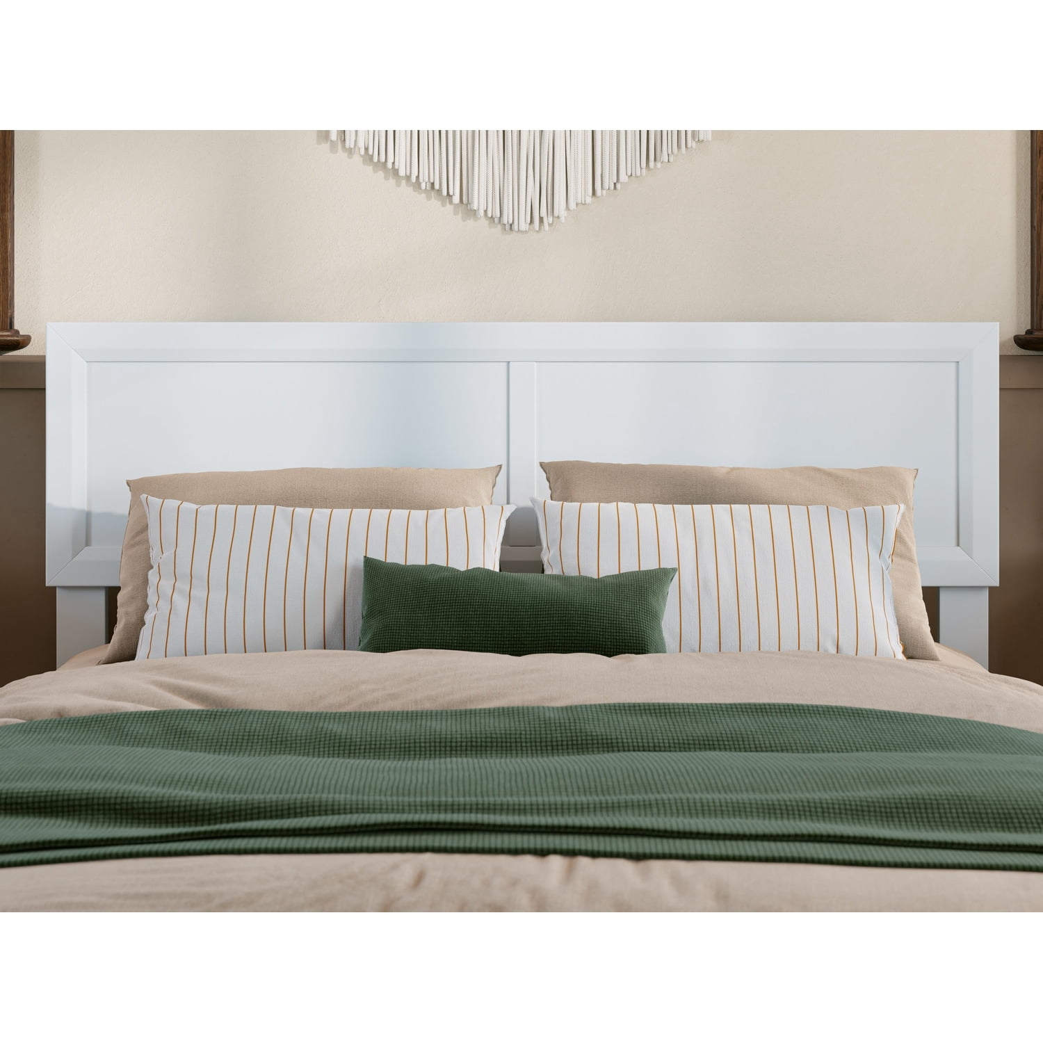 Sophia Full Solid Wood Headboard in White