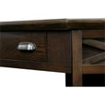 thumbnail image 5 of Bowery Hill Corner Computer Writing Desk in Chocolate Oak, 5 of 9