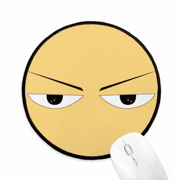 Stare Gaze Huer Cocs Fisheye Mouse Pad Desktop Office Round Mat for Computer
