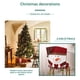 thumbnail image 5 of Wosthever Encantadoras decoraciones navideñas Papá Noel muñeco de nieve funda para silla portátil sillas decorativas funda funda protectora Muñeco de nieve, 5 of 6