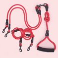 thumbnail image 3 of unidad (rojo) para pasear a su mascota, sin enredos, correa para perro con suave, 3 of 4