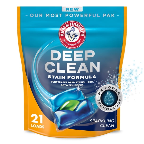 Detergente para ropa ARM & HAMMER Deep Clean Stain 21 Power Paks