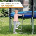 thumbnail image 2 of SereneLife Trampoline Ladder, Weather Resistant Galvanized Steel, Extra-Wide Footsteps, 2 of 6