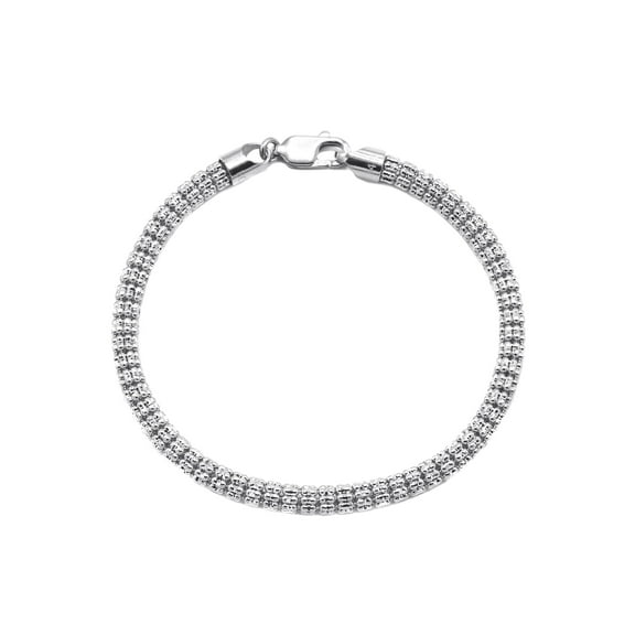 White Gold Men's Ice Bracelet 10K/14K
