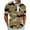 Khaki, variant on IROINNID Men's Casual Short Sleeve Solid Turn down Top Shirt