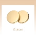 thumbnail image 3 of Uxcell 15pcs Metal Round Buttons 15mm Alloy Flat Sewing Buttons, Matte Gold, 3 of 6