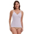 thumbnail image 4 of DARING DIVA Women's Crisscross Nursing Lace Trim Maternity Camisole Tank Tops M Purple, 4 of 6