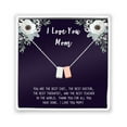 thumbnail image 2 of I Love You Mother's Day Cube Card Necklace, Card and Neclace Jewelry for Mom, Gift for Her, Gift for Mom, Gift for Mother, Cube Necklace Ship Next Day! [Silver-Gold, No-Personalized Card], 2 of 24