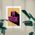thumbnail image 2 of Wynwood Studio Typography and Quotes Framed Wall Art Prints 'Shook' Quotes and Sayings Home Décor - Pink, Yellow, 13" x 19", 2 of 4