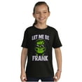 thumbnail image 5 of Funny Halloween Let Me Be Frank Crewneck T Shirts Boy Girl Teen Brisco Brands S, 5 of 6