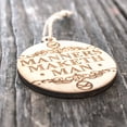 thumbnail image 2 of Ornament - Manners Maketh Man - Raw Wood 3x3in, 2 of 3