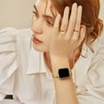 thumbnail image 2 of REQO Thin Stainless Steel Bands Compatible with Apple Watch 38mm 40mm 41mm 42mm 44mm 45mm 46mm for Women, Metal Straps for iWatch Series 10 9 8 7 6 5 4 3 2 1 SE, 2 of 8