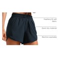 thumbnail image 4 of Shorts CRZ YOGA para correr de talle medio 13 cm secado rápido azul marino, 4 of 6